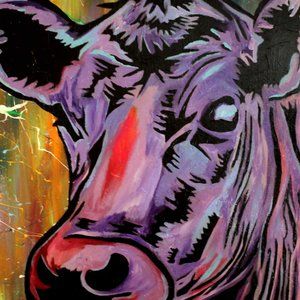 Hand Painted 24x30 Acrylic on Canvas by NYC Artist Ghost 1/1